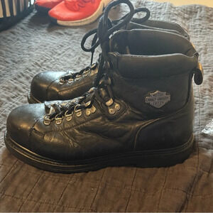 Harley Davidson Dipstick Steel Toe Black‎ Motorcycle Boots Mens Size 10